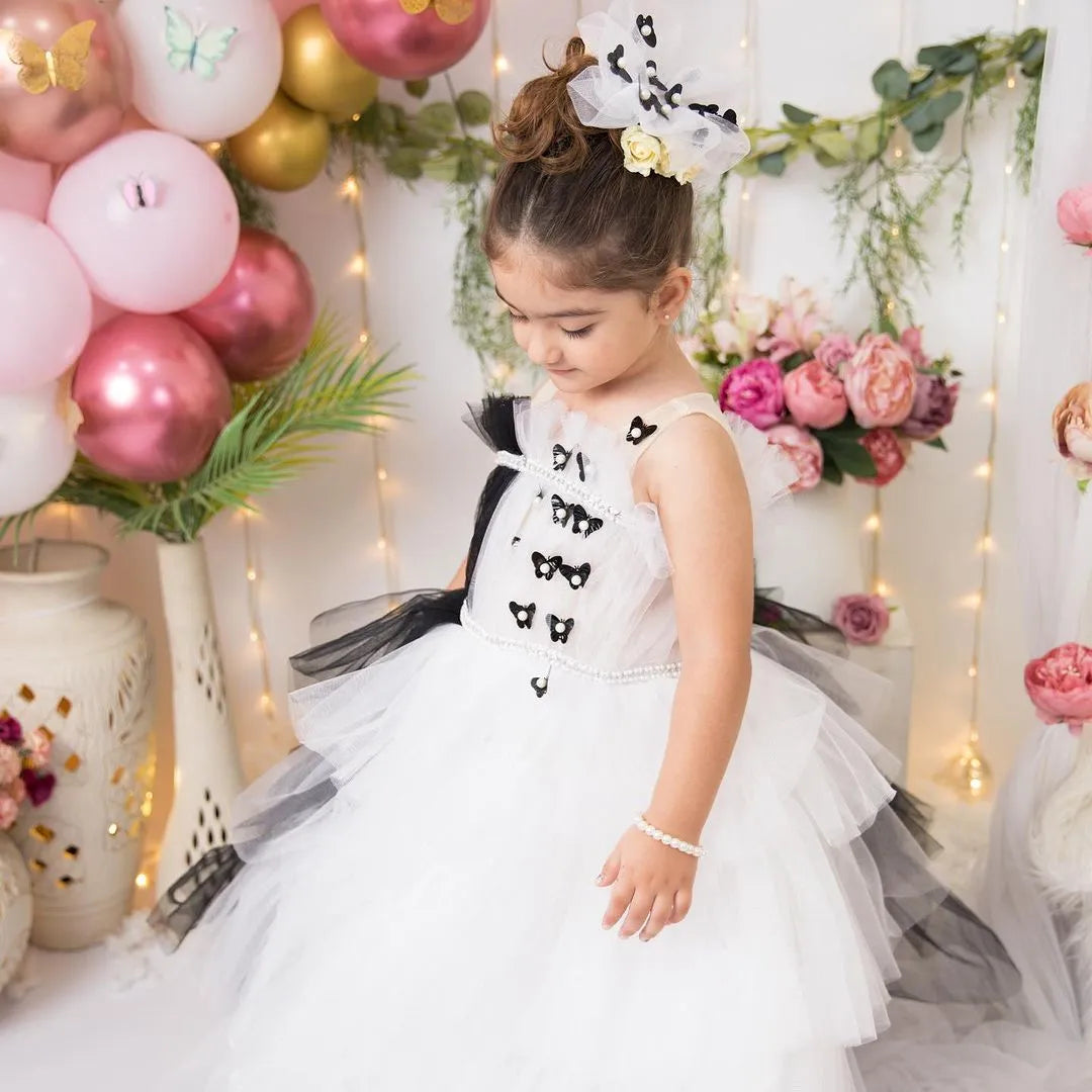 Butterfly Kisses Tiered Tulle Dress