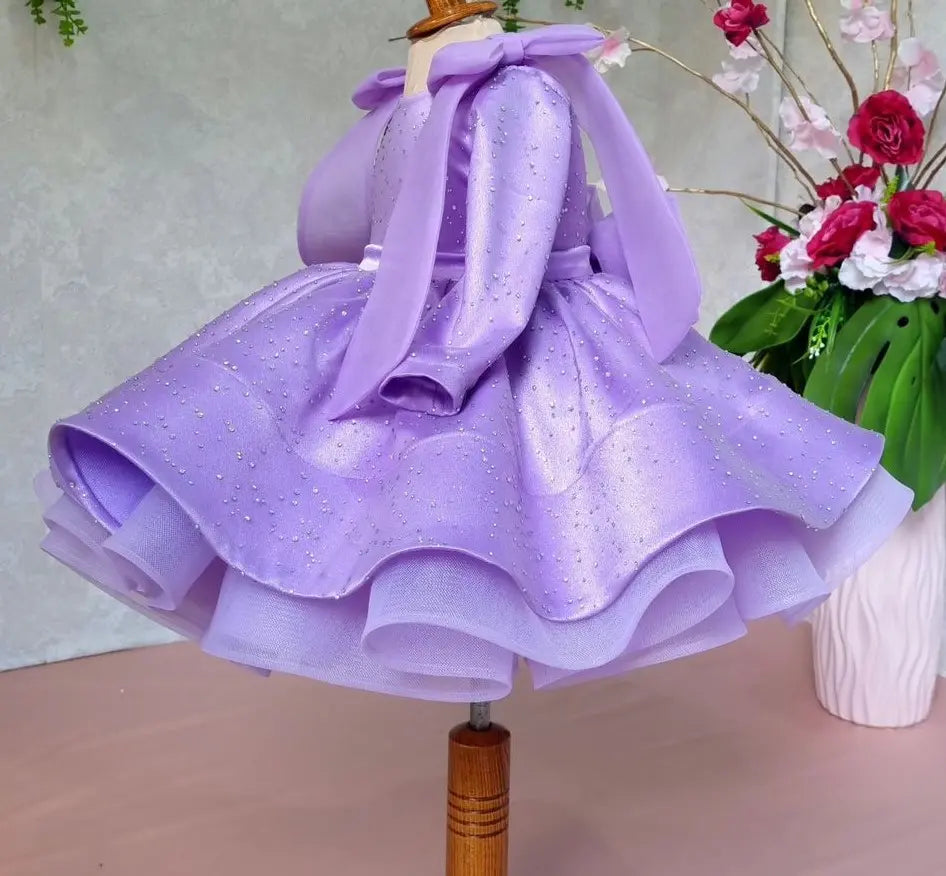 Rhinestones Embellished Princess Tutu Dress