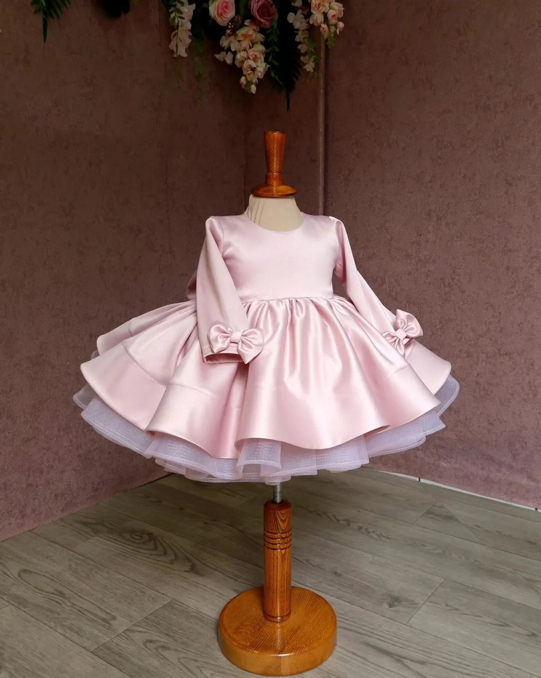 Blush Pink Flower Girl Dress