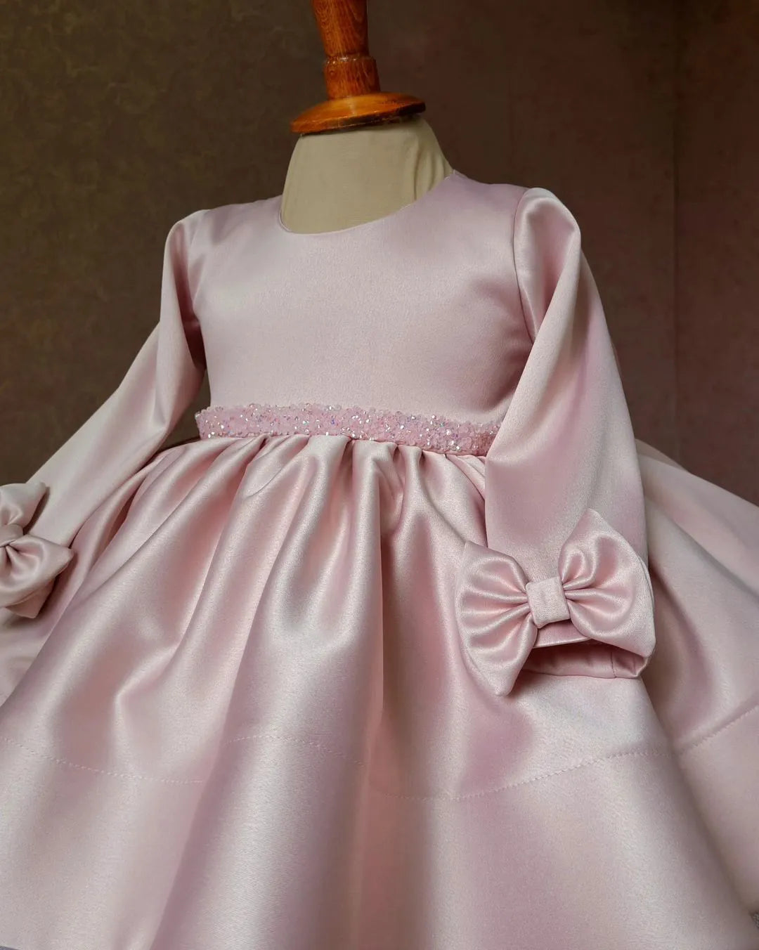 Blush Pink Flower Girl Dress