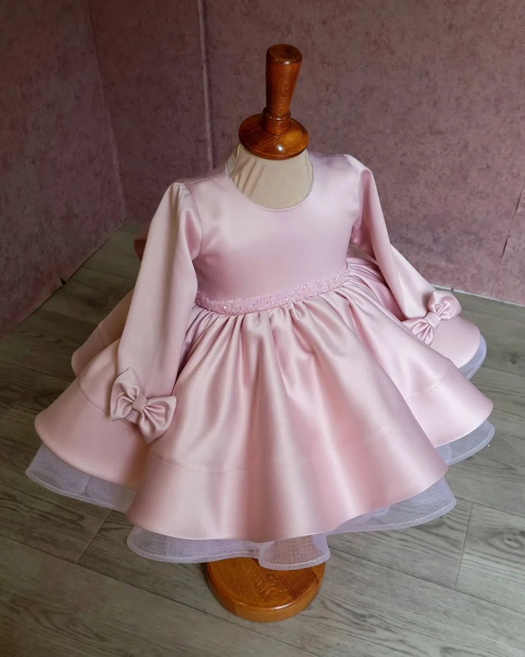 Blush Pink Flower Girl Dress